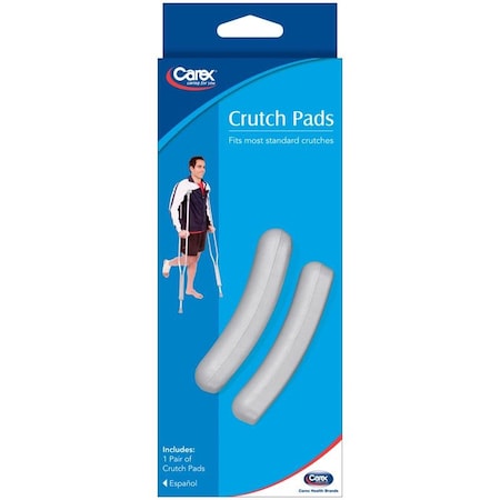 Carex Health Brands Carex Health Brands Gray Crutch Pads Rubber 2 in. H X 6 in. L FGA70200 0000